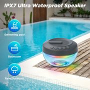 Bluescape Floating Bluetooth Speaker with IPX7 Waterproof, LED Lights