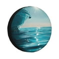 thumbnail image 1 of Balery Turquoise Ocean Reflection Cubiertas para Neumáticos - Protector Resistente para Neumáticos de Camioneta, SUV, Remolque, Camper y RV-15 inch, 1 of 6