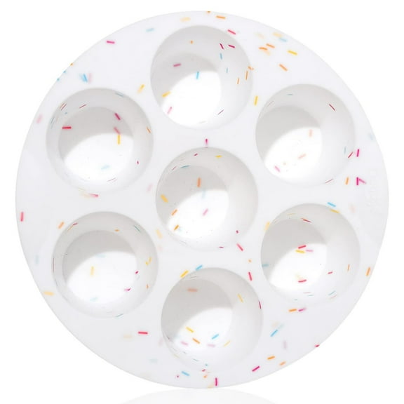 Dessert Molds, Ongmies Silicone Air Fryer Pan for Baking Non Stick Air Fryer Egg Cupcake Regular Egg for Air Fryer (Multi 7 Cups)., Cake Mould, Sprinkle Cake Mold * 1
