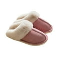 thumbnail image 1 of Chaussons pour Femmes en Suède à Mémoire de Forme Moelleuse avec Semelle Antidérapante, 1 of 2