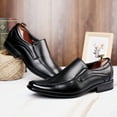thumbnail image 4 of adviicd Mens Shoes Men Oxfords Fashion Square Toe Shoes Slip On Loafers Dress Shoes (Black,10), 4 of 6
