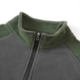 thumbnail image 6 of FRSASU Men's Quarter Zip Color Block Pullover Soft Fleece-Lined Mock Neck thermal Casual Long Sleeve Sweatshirts (S-3XL) Army Green, 6 of 9
