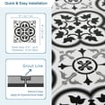thumbnail image 2 of Sunwings Patterned Peel and Stick backsplash Wall and Floor Tile 9x9 Self Adhesive Vinyl Flooring, 16 Tiles/9.12 Sq. ft., 2 of 9