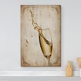 thumbnail image 2 of wall26 Canvas Print Wall Art Retro Vintage Style White Wine Glass Drinks &amp; Cocktails Alcohol Digital Art Modern Art Decorative Bohemian Chic Kitchen/Food for Living Room, Bedroom, Office - 12&quo, 2 of 5