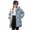 A01-Blue, variant on Jinhomg Girls Mid Long Winter Coat Heavyweight Hooded Puffer Jacket Thicken Zip Up Quilted Outwear Coat With Pockets for Little Kids