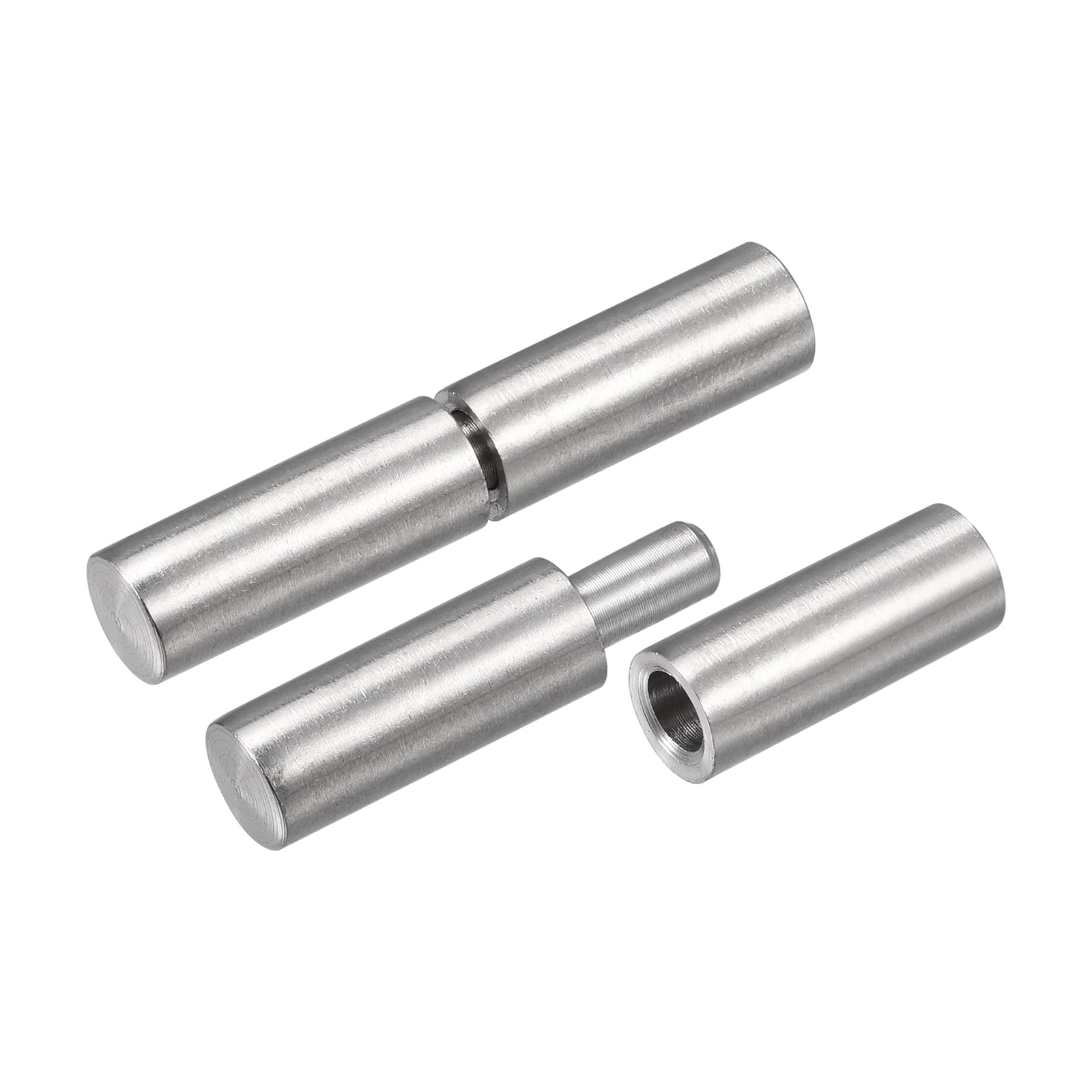Uxcell Weld on Barrel Hinges, 50mm x 10mm Male to Female 304 Stainless Steel Hinge Pin 4 Pairs