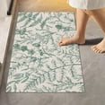 thumbnail image 2 of Dreamtimes Coniferous Branches Bathroom Rug Set 2PCS Ultra Soft Bath Rugs, Non Slip Absorbent Shaggy Bath Mat Set with U-Shaped Toilet Mat (17.3"x13.4"& 23.6"x15.7"), 2 of 6