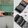 thumbnail image 5 of Mens Ratchet Belt,Leather Adjustable Slide Belt For Gift Mens Dress Casual 1 3/8",Size Adjustable, 5 of 8