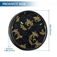 thumbnail image 3 of Indoor 12' Voice-Activated Luminous Decoration Wall Clock With LED Night Light Gold and Navy Blue, 3 of 8