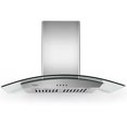 thumbnail image 2 of Ancona Tornado II 36 in. Wall Mount Range Hood in Glass and Steel, 2 of 5