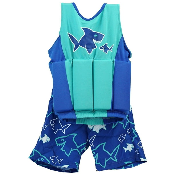 SwimWays Swim Way Children's Shark Float Polyester Shorty Swim Vest