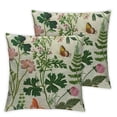 thumbnail image 2 of Nawypu Summer Pillow Covers  2pcs,Green Wild Flower Plant Throw Pillows Case,Seasonal Floral Outdoor Decorative Square  2pcs Farmhouse Decor Cushion Covers for Home Sofa Bed Couch 12x12in, 2 of 6
