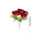 thumbnail image 3 of Ramos De Plástico Ramo de rosas artificiales de plástico multicolor de 31 m, flores artificiales realistas para la decoración del hogar y la oficina (multicolor, 1 pieza). Rkxzt, 3 of 9
