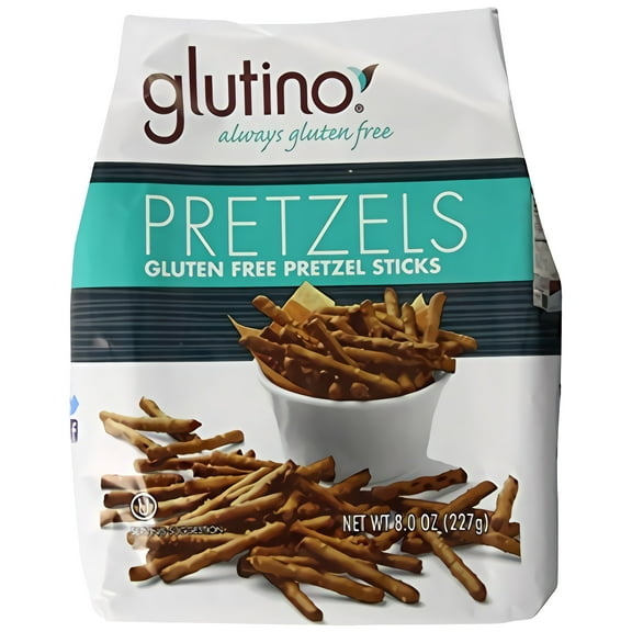 Glutino Gluten Free Pretzel Sticks, 8-Ounce Bags (Pack of 12)