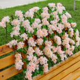 thumbnail image 2 of Delicate Fence Barrier Easy to Install Wood Telescopic Fencing Artificial Flower Decor Panel Retractable Hedge for Garden, 2 of 10