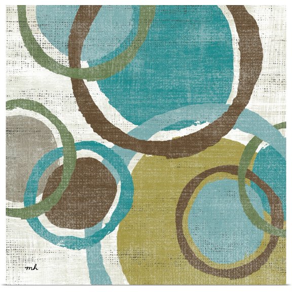 Great BIG Canvas | "Vintage Bubbles I" Art Print - 24x24