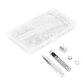 thumbnail image 3 of Grommets Washers Set, Consumables 100 Sets Grommet Kit Cupronickel  For Clothing Decoration For Crafts Making, 3 of 8