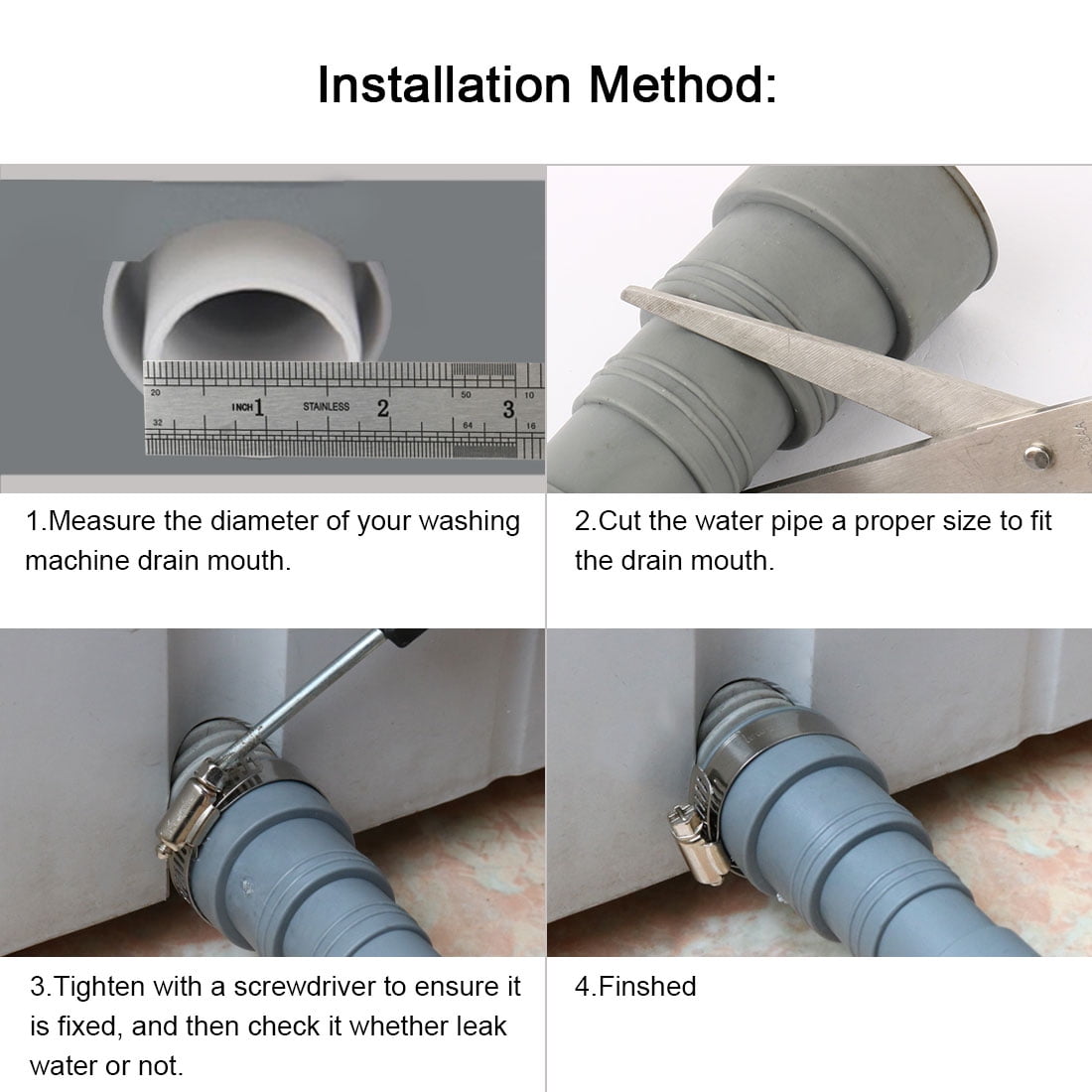dishwasher hose size