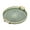Green, variant on Acrylic Serving Tray Round Serving Platter with Handles Coffee Table Decor Dish Dessert Tray for Cutlery Kitchen Countertop