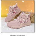 thumbnail image 4 of Kids Snow Boots Girls Toddler Winter Shoes Girls Barefoot Stylish Five Toe Cotton Shoes with Plush Lining High Top Hiking Boots for Girls Winter Barefoot Shoes for Toddler Boys, 4 of 12