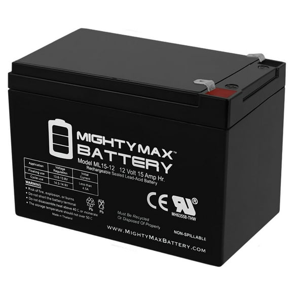 12V 15AH F2 Replacement Battery for SigmasTek SP12-15