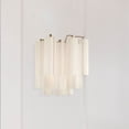 thumbnail image 2 of ADD-303-AG-WH Crystorama Lighting Addis - 2 Light Wall Sconce-14.5 Inch Tall and 14.5 Inch Wide-Aged Brass Finish-White Glass Color, 2 of 7