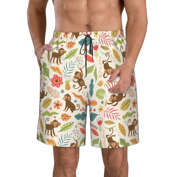 Fotbe Monkeys in the Jungle Trajes de Baño Estampados para Hombre ...