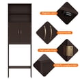 thumbnail image 3 of Alden Design Over Toilet Storage Cabinet 2 Shelves for Bathroom, Espresso, 3 of 7