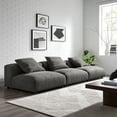 thumbnail image 2 of 3 pcs Modular Sofa, Dark Gray, Fabric, Living Room Lounge Cafe Lobby Hospitality Restaurant, Modern Contemporary, HB37449, 2 of 8
