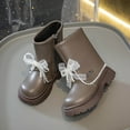 thumbnail image 2 of Eltusu Girls Winter Boots, Non Slip Fashion Breathable Thermal Kids Shoes Brown Size 3-12 T, 2 of 7