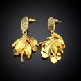 thumbnail image 2 of Rose Gold Plated Earrings Drop Dangle Push Back .52" L264, 2 of 5