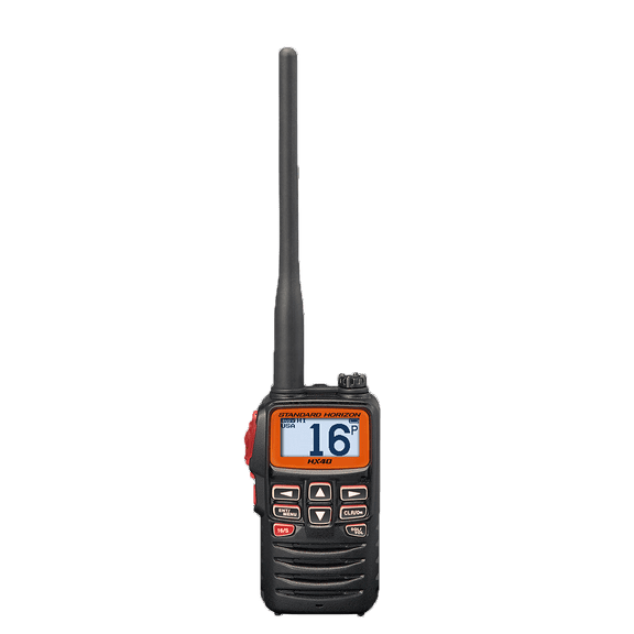 Standard Horizon HX40 10-Channel 6W Handheld Two Way Radio, Black