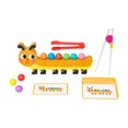 thumbnail image 1 of Juguete de combinación de cuentas con clip,Juguetes de clasificación de colores para juegos de emparejamiento y aprendizaje,Actividad educativa de aprendizaje preescolar con cuentas Amarillo, 1 of 9