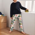 thumbnail image 5 of Disketp Summer Cactus With Blooming for Teenagers' Pajama Pants ,Lounge Pants Teen joggers Ideal for Home, School, or Sports-XS(5-6), 5 of 6