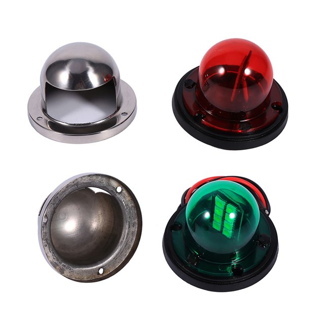 Ampoules de Navigation, en Acier Inoxydable 12V LED Bateau de Plaisance Rouge Vert Arc de Navigation Lumière
