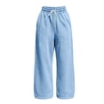 thumbnail image 4 of Oksale Womens Petite Sweatpants with Pockets Elastic Drawstring Waisted Straight Leg Sweat Pants Comfy Moisture Wicking Loose Gym Pants for Fall Blue S, 4 of 9