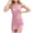 Pink, variant on Women's Ribbed Knit Bodycon Mini Dress Racerback Sleeveless Slim Fit Casual Summer Tank Dress, 1 Piece, S-XXL