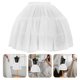 thumbnail image 4 of 1 pieza de enagua ajustable para vestido Lolita, hermosa falda de gasa con capas y efecto burbuja (blanca), 4 of 7