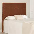 thumbnail image 4 of Pemberly Row Modern 63.5"W Woven Leather Headboard in Brown Finish, 4 of 7