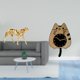 thumbnail image 2 of Reloj de pared con figura de , adorno de gato, reloj decorativo de madera con resina y material acrílico, adecuado para sala de estar, oficina, 2 of 8