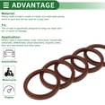 thumbnail image 4 of Unique Bargains Universal Oil Seal LHB Seal Ring Rotary Shaft Seal 50x60x5.5mm High Pressure FKM Rubber Brown 5 Pcs, 4 of 7