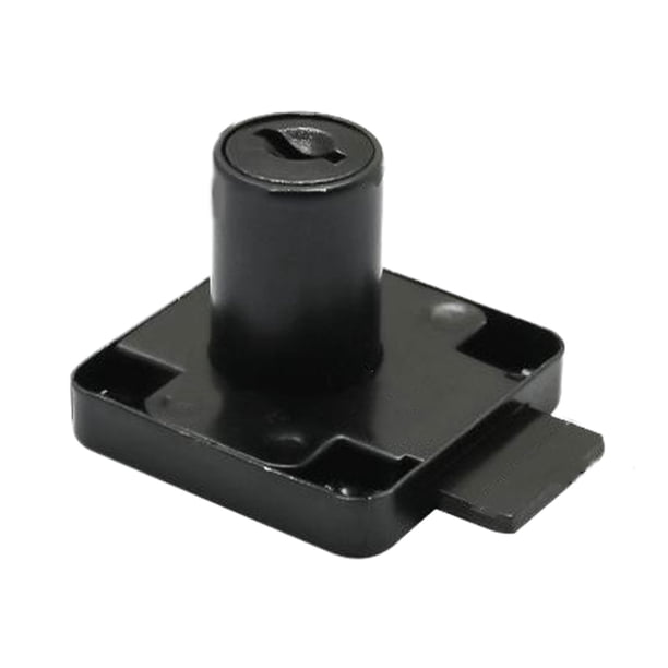 Kenally Cerradura para puerta de gabinete de hierro, cerradura de gabinete de seguridad duradera a prueba de humedad con cerradura de armario Herramientas y ferretería Agujero negro 1.6 mm
