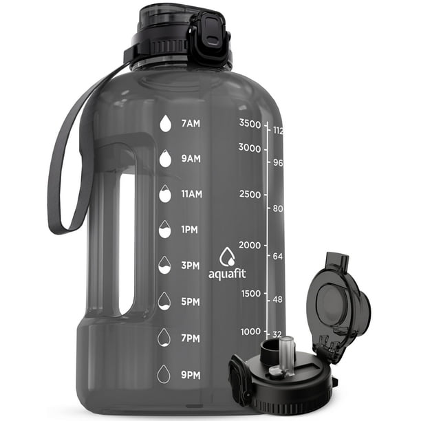 Jarra de agua AQUAFIT Aquafit de 1 galón con marcador de tiempo sin BPA
