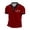 1#Red581, variant on Men's Graphic Polo Shirt Contrast Trim Sport Inspired Soccer Lion Print Tshirt