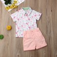 thumbnail image 1 of Summer Toddler Baby Kids Boy Gentleman Outfits Clothes 2PCS Set, 1 of 5