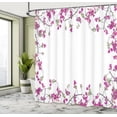 thumbnail image 5 of Ambesonne Spring Shower Curtain, Fuchsia Tones Branches Look, 69"Wx75"L, Taupe Grey Magenta White, 5 of 5