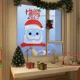 thumbnail image 5 of Pegatinas navideñas para puertas y ventanas, de tela de fieltro, con dibujos de muñeco de nieve, Papá Noel y alce, para decoración de invierno, Navidad y Año Nuevo, 5 of 5