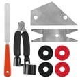 thumbnail image 4 of Guitar Maintenance Cleaning Tools Kit 3 in 1 Guitar String Winder Cutter Pin Puller Guitar Fret Rocker Leveling File Kit, 4 of 5