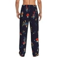 thumbnail image 3 of Sigee Mushrooms3 Print Men's Pajama Pants - Soft Lounge Sleep Bottoms with Elastic Waistband and Pockets-Medium, 3 of 9