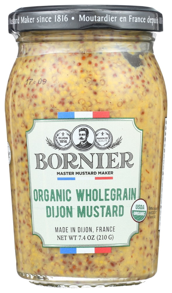 Bornier Organic Wholegrain Dijon Mustard, 7.4 oz